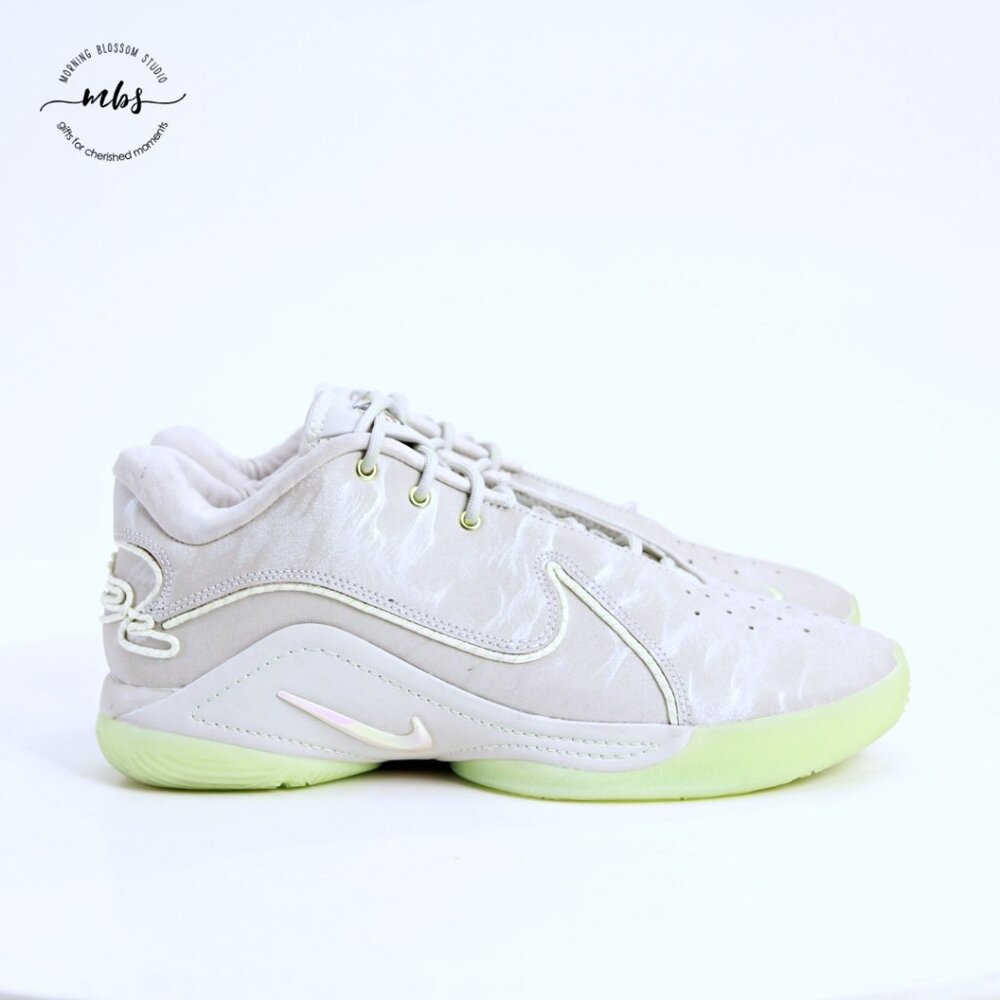 Nike‎ LeBron XXII 22 Dunkman Basketball Shoes Light Bone Green Gray Men 8